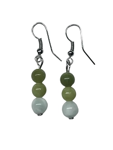 Серьги «Ангелит», зелёный с голубым