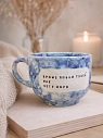 Кружка ручной работы Тата вытворяет/NF ceramics «Кроме любви твоей мне нету моря», бело-голубая, керамика, 600 мл, превью фото 3